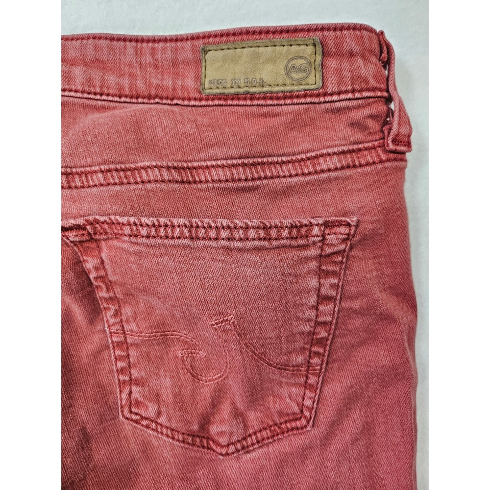 AG Adriano Goldschmied The Stilt Cigarette Leg Jeans 27R Terracotta Made in USA - Picture 5 of 16
